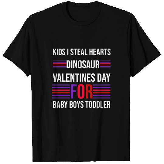 kids i steal hearts dinosaur valentines day T Shirts
