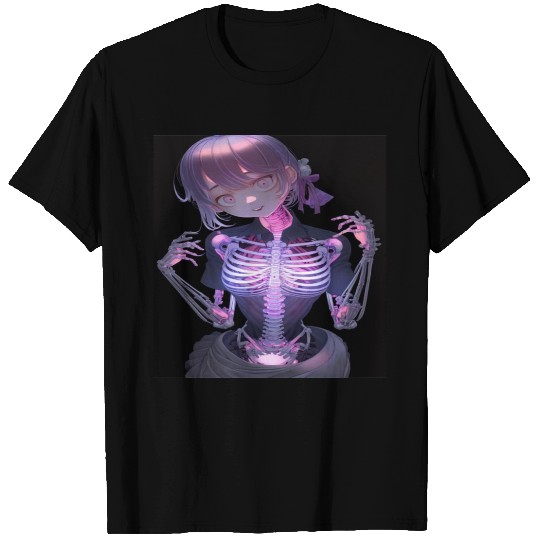 skeletal anime beautiful woman T Shirts