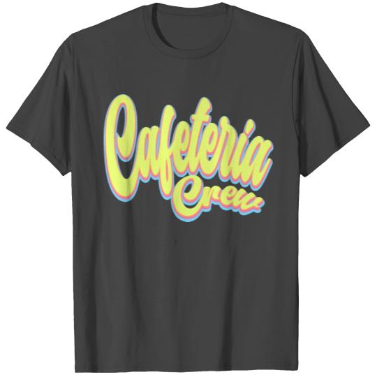 School Cafeteria Worker Matching Typography Retro T Shirts