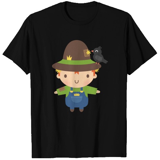 Cute Scarecrow Boy Halloween Costume T Shirts