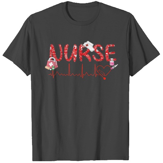 Stethoscope Nurse Life Valentines Day 20221996 T Shirts