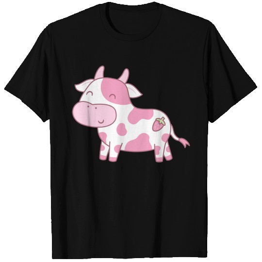Cute Strawberry Cow T Shirts