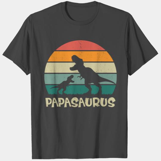 Papasaurus Dinosaur T Shirts