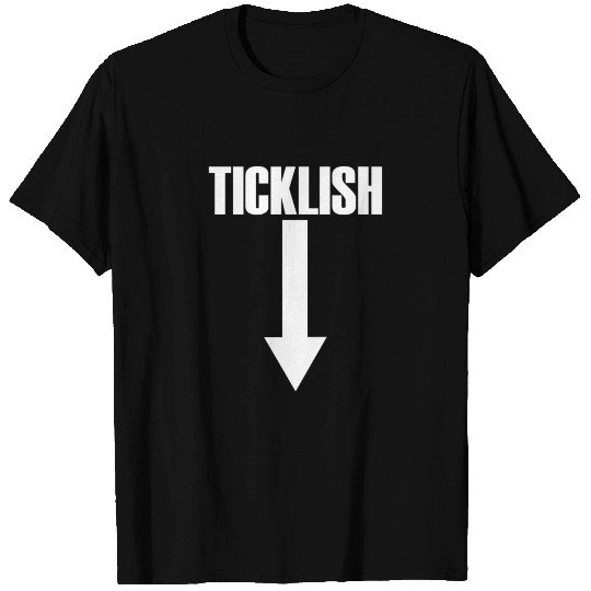 Ticklish Arrow Down Inappropriate Humor Men'stickl T Shirts