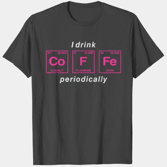 COFFEE - with elements of the periodic table T Shirts