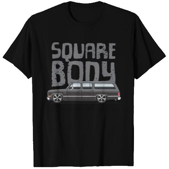 SQUARE Charcoal T Shirts