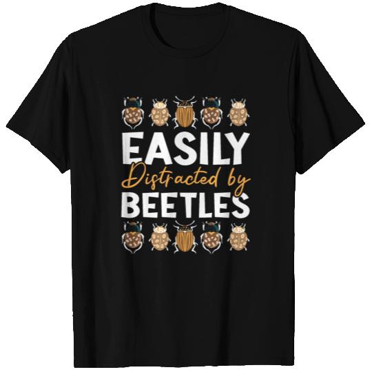 Easily Distracted By Beetles Insect Entomology Bug T Shirts