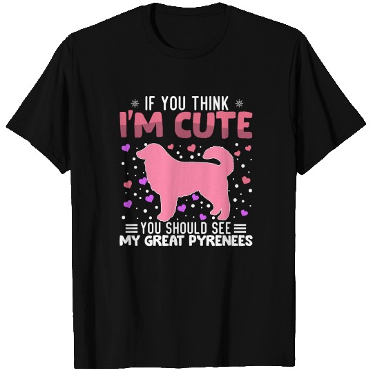 Great Pyrenees Heart Valentine's Day Animal For T Shirts