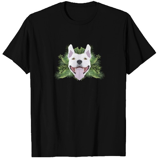 Tropical Bull terrier T Shirts