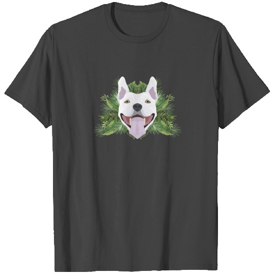 Tropical Bull terrier T Shirts