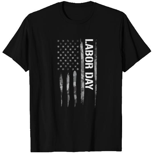 Labor Day - American Flag T Shirts