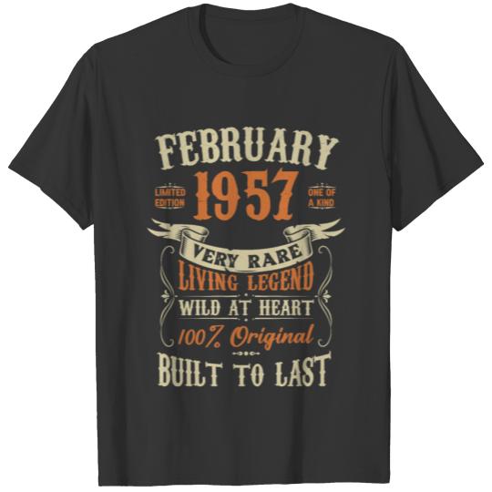 February 1957 Birthday Surprise T Shirts