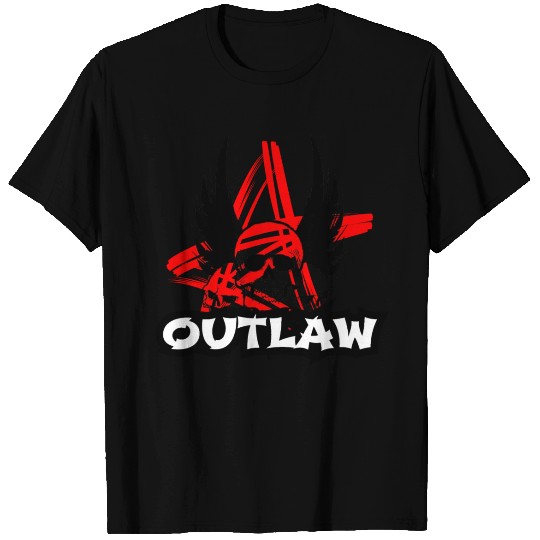 Skull - Bad Ass - Outlaw T Shirts