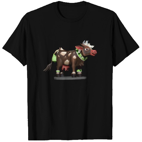 Dark Brown Cow T Shirts