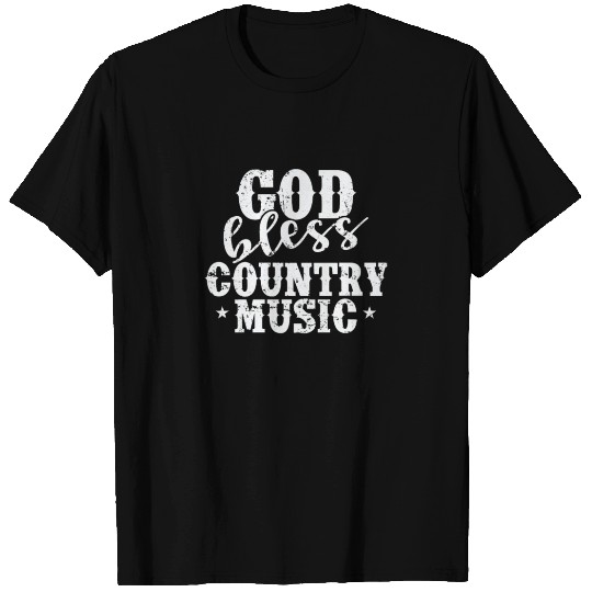 God bless Country Music USA America Cowboys T Shirts