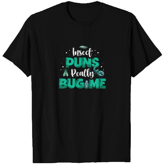 Insect Puns Really Bug Me Bug Catcher Entomologist T Shirts