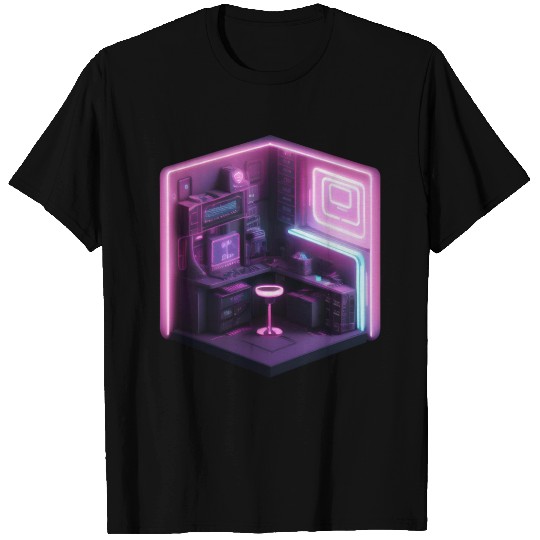 Isometric Modern Room Cube T Shirts