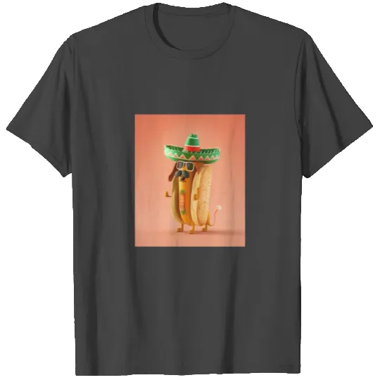 Mexican Hotdog Lover Dabbing Mexican Hotdog T Shirts