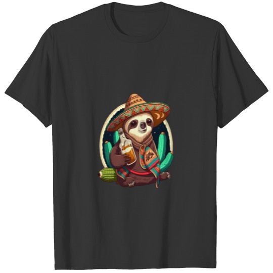 Cute Sloth Animal Owners Drunk Mexican Sloth T Shirts