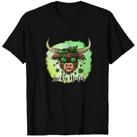 St Patricks Day Irish Lucky Heifer Cattle Farmer T Shirts