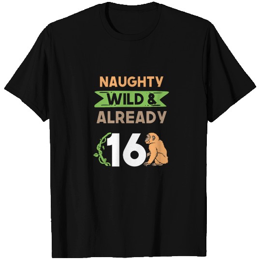 Gift 16 years birthday girl boy Ape Monkey T Shirts