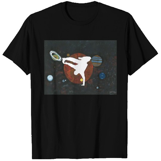 Breakdancing in space by Yeshaya Dank T Shirts