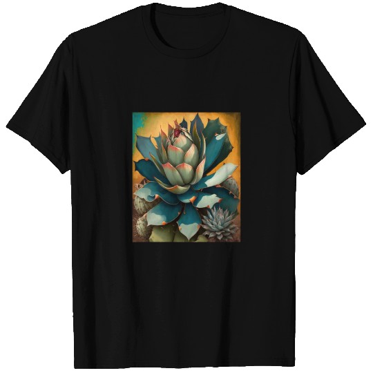 Agave Plant Collectors Agave Mexican Folk Painting T Shirts