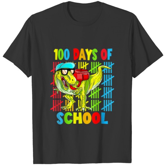 100th day of school dino kids happy 100 days dinos T Shirts