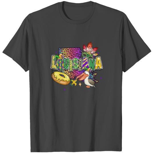 New Orleans Men Women Louisiana Mardi Gras Outfit T Shirts