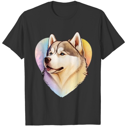 Siberian Husky Cute T Shirts