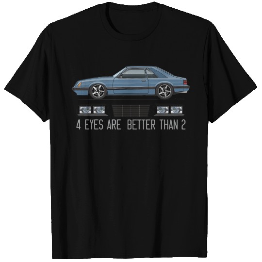 4 eyes Dark Academy Blue Glow T Shirts