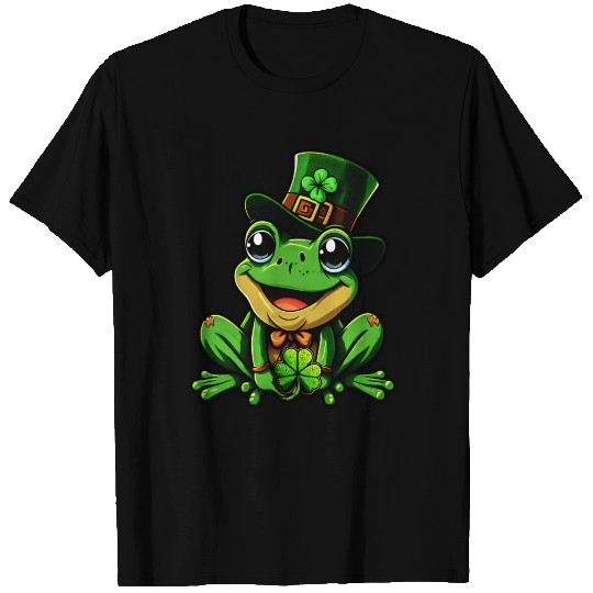 Lucky Frog St. Patrick's Day Top Hat T Shirts