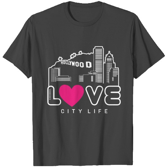 I Love City Life Los Angeles T Shirts