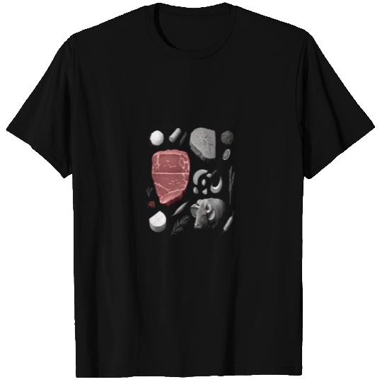 Steak Lover Grilling Father Grayscale Griller T Shirts
