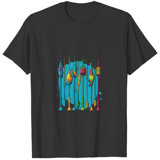 Fishing Trip Family Matching Apparel Pop Art T Shirts