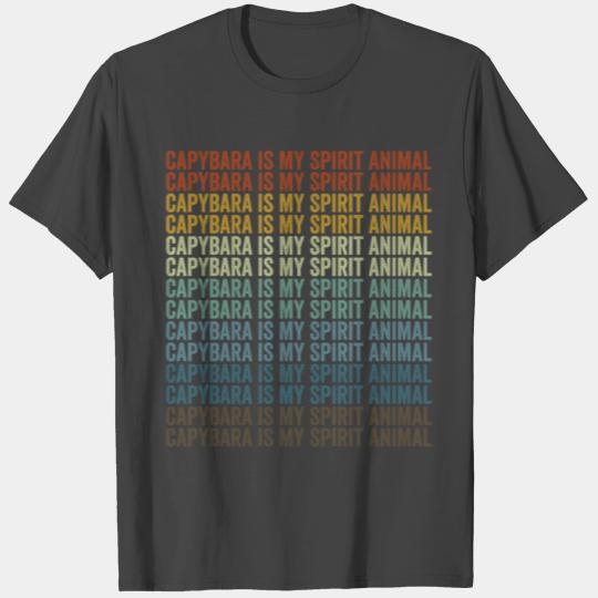 Capybara Is My Spirit Animal Capybara T Shirts