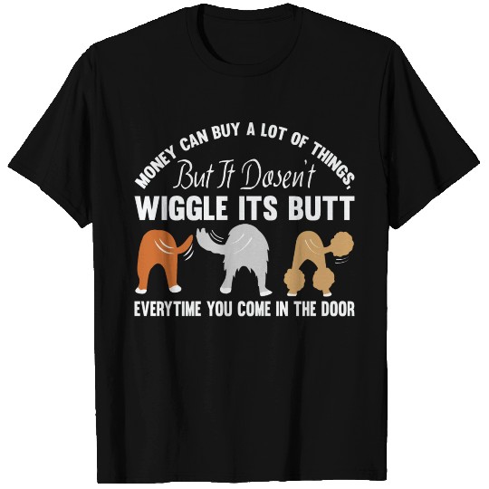 Cute Rescue Dog Lovers Funny Wiggle Butt T Shirts