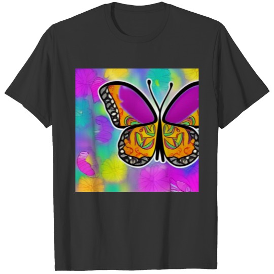 Cute Beautiful Colorful Pretty Butterfly T Shirts