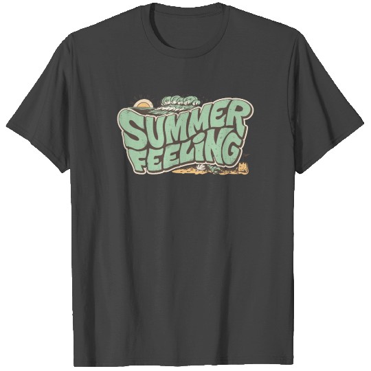 Summer Feeling Beach Vacation Tropical Vintage Haw T Shirts