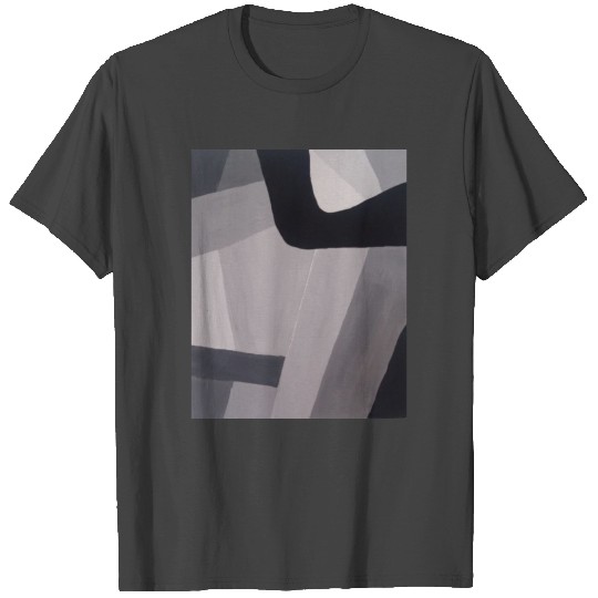 Abstract Grayscale T Shirts
