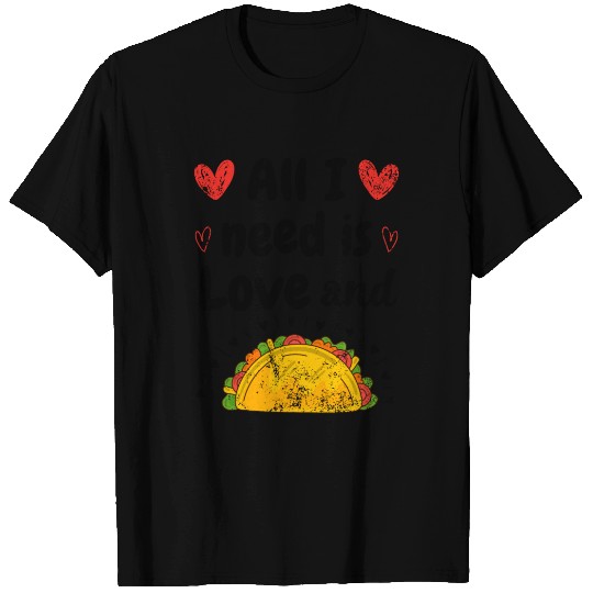 Vintage I Love Tacos Groovy Tacos Are My Valentine T Shirts
