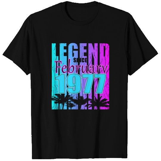 Born 1977 February 46th Bday Present Present T Shirts