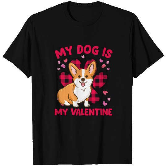 My Corgi Is My Valentine Cute Corgi Owner Lover T Shirts