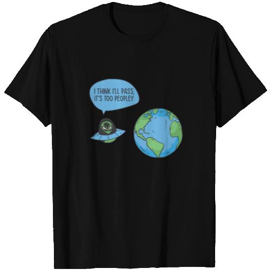 Space Alien Astronomy Alien Spaceship Comic T Shirts