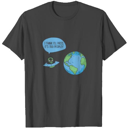 Space Alien Astronomy Alien Spaceship Comic T Shirts