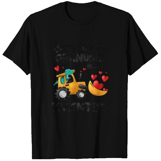 Grandma Is My Valentine Dino Construction Truck T Shirts