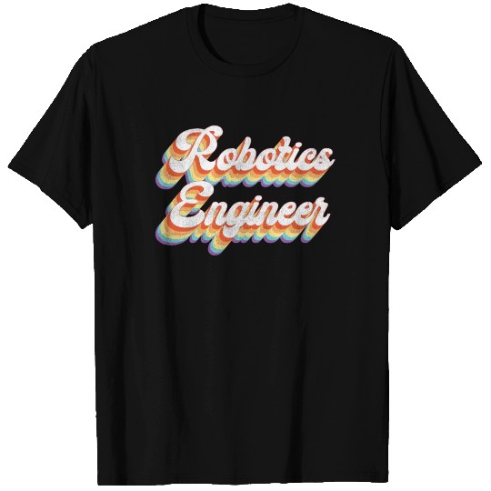 Robot Robotics Engineer Retro T Shirts