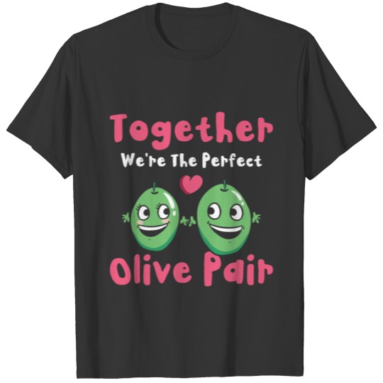 Valentine's Day Olive Couples Dating Romance T Shirts
