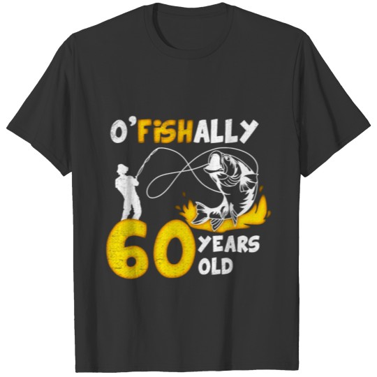 60th Birthday Fishing 1963 Vintage Fisherman Angle T Shirts