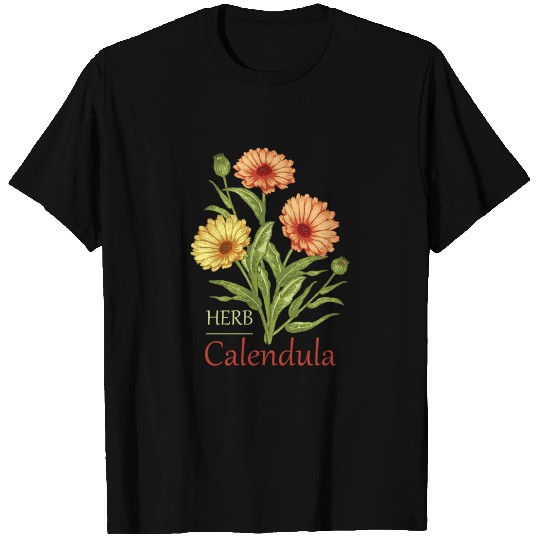 Herb Calendula T Shirts
